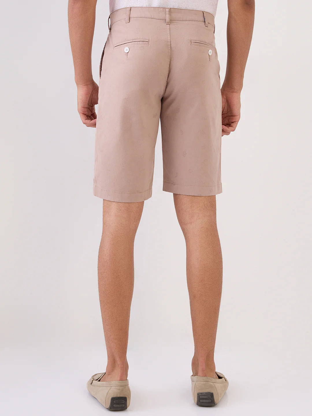 Colorplus Men Pink Printed Regular Fit Cotton Blend Shorts - Image 4