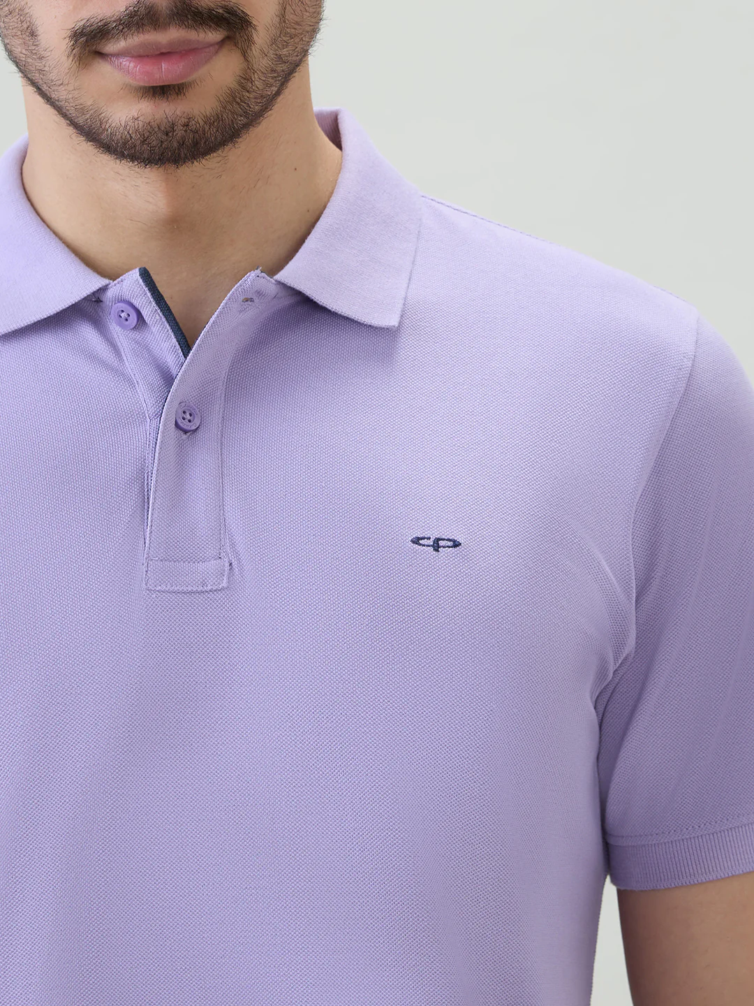 Colorplus Men Purple Solid Regular Fit Cotton T-shirt - Image 6