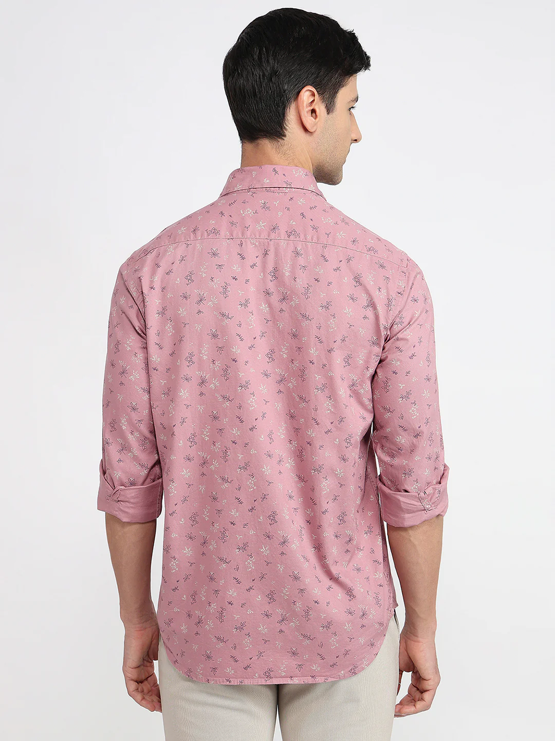 Colorplus Men Red Printed Regular Fit Cotton Casual Shirt - Image 4