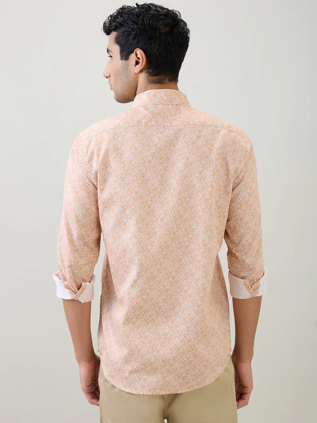 Colorplus Men Red Printed Regular Fit Cotton Full Sleeve Casual Shirt - Image 4