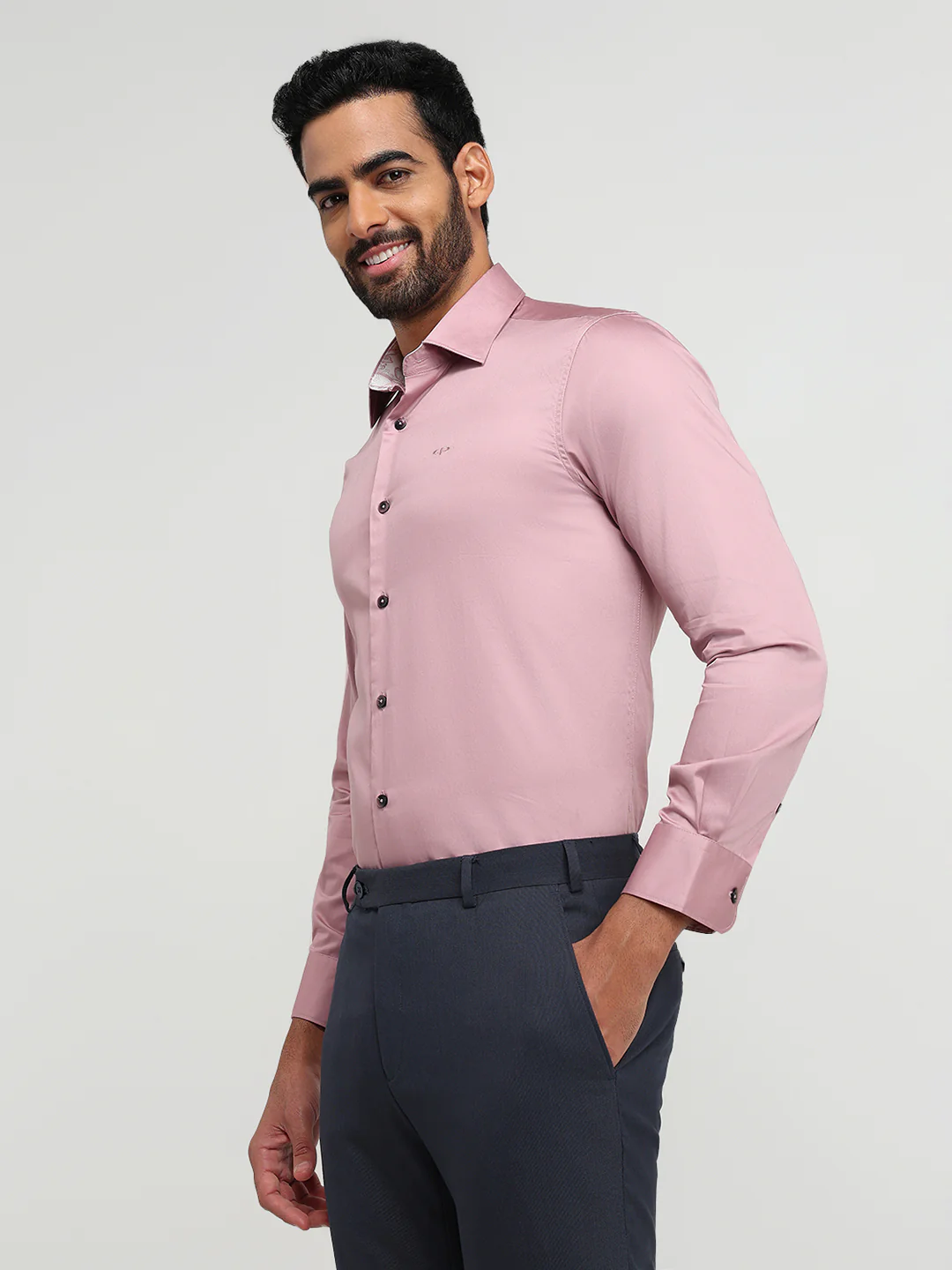 Colorplus Men Red Solid Regular Fit Cotton Casual Shirt - Image 2