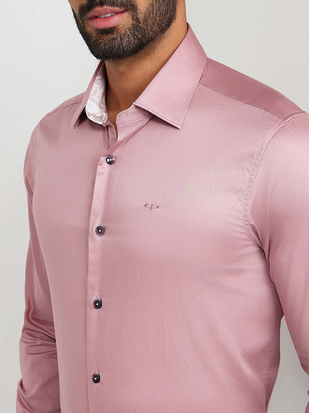 Colorplus Men Red Solid Regular Fit Cotton Casual Shirt - Image 6