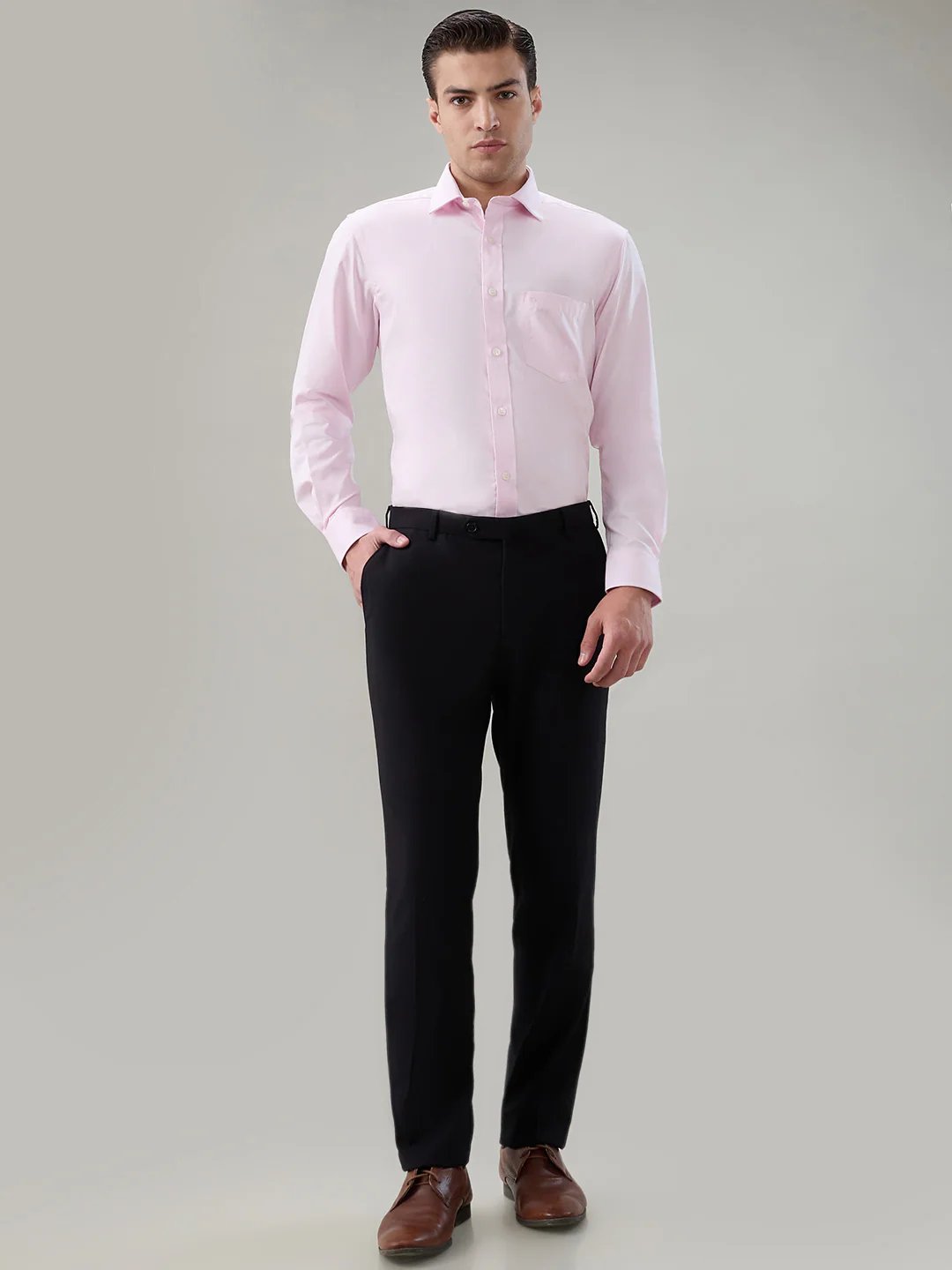 Colorplus Men Red Solid Regular Fit Cotton Casual Shirt - Image 5