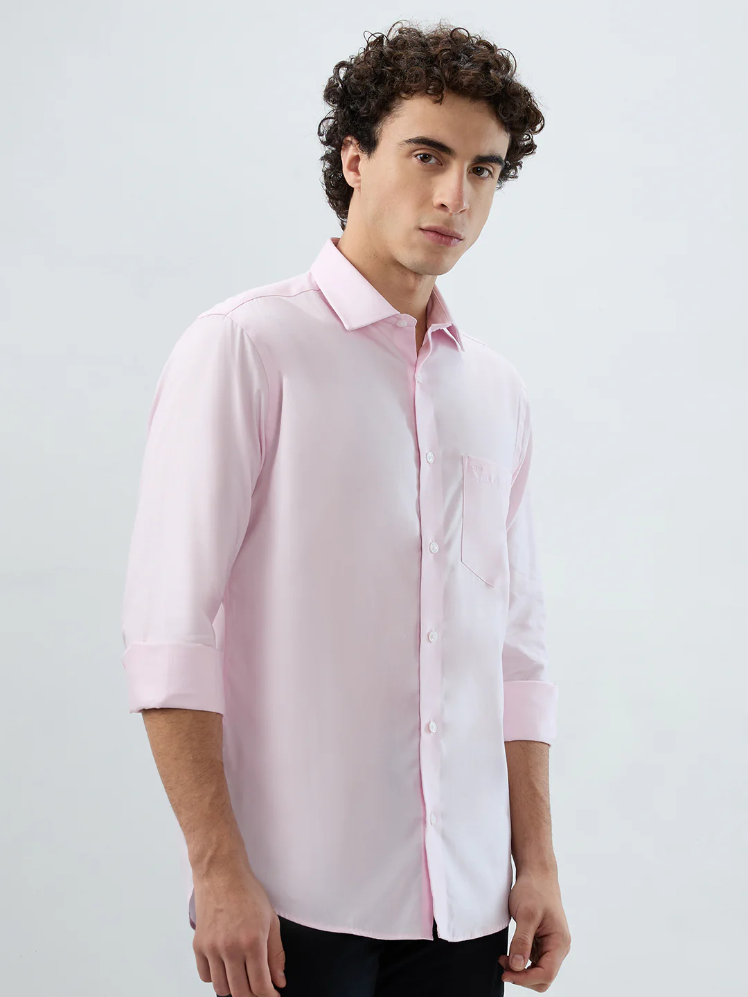 Colorplus Men Red Solid Regular Fit Cotton Shirt - Image 2