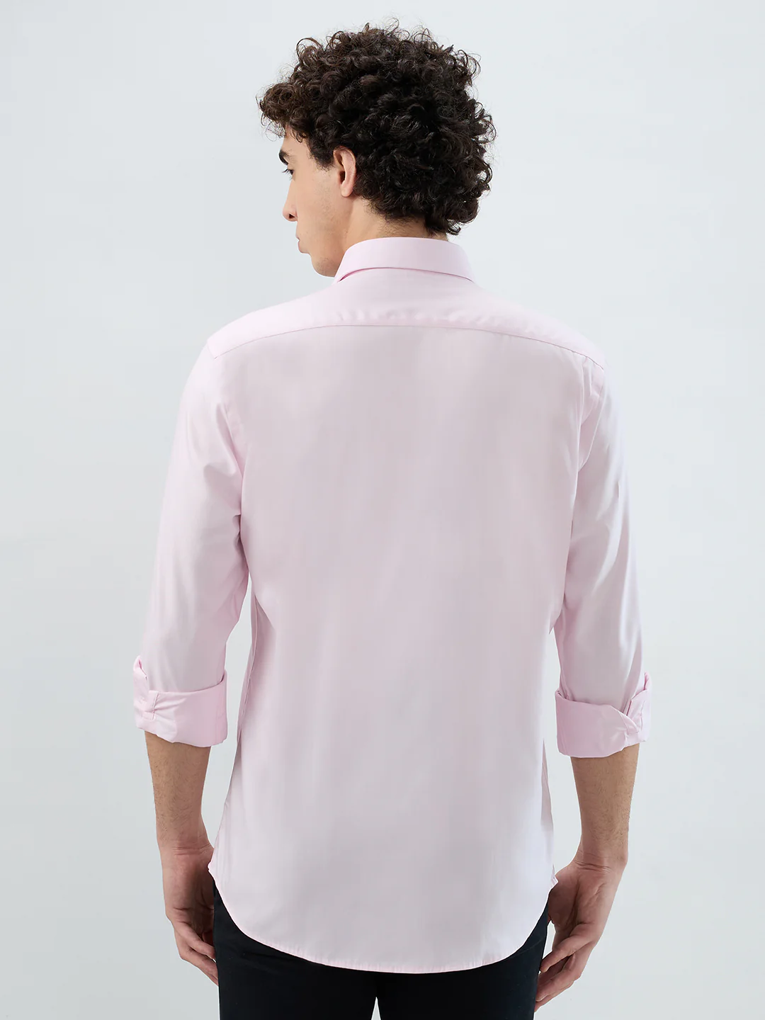 Colorplus Men Red Solid Regular Fit Cotton Shirt - Image 4