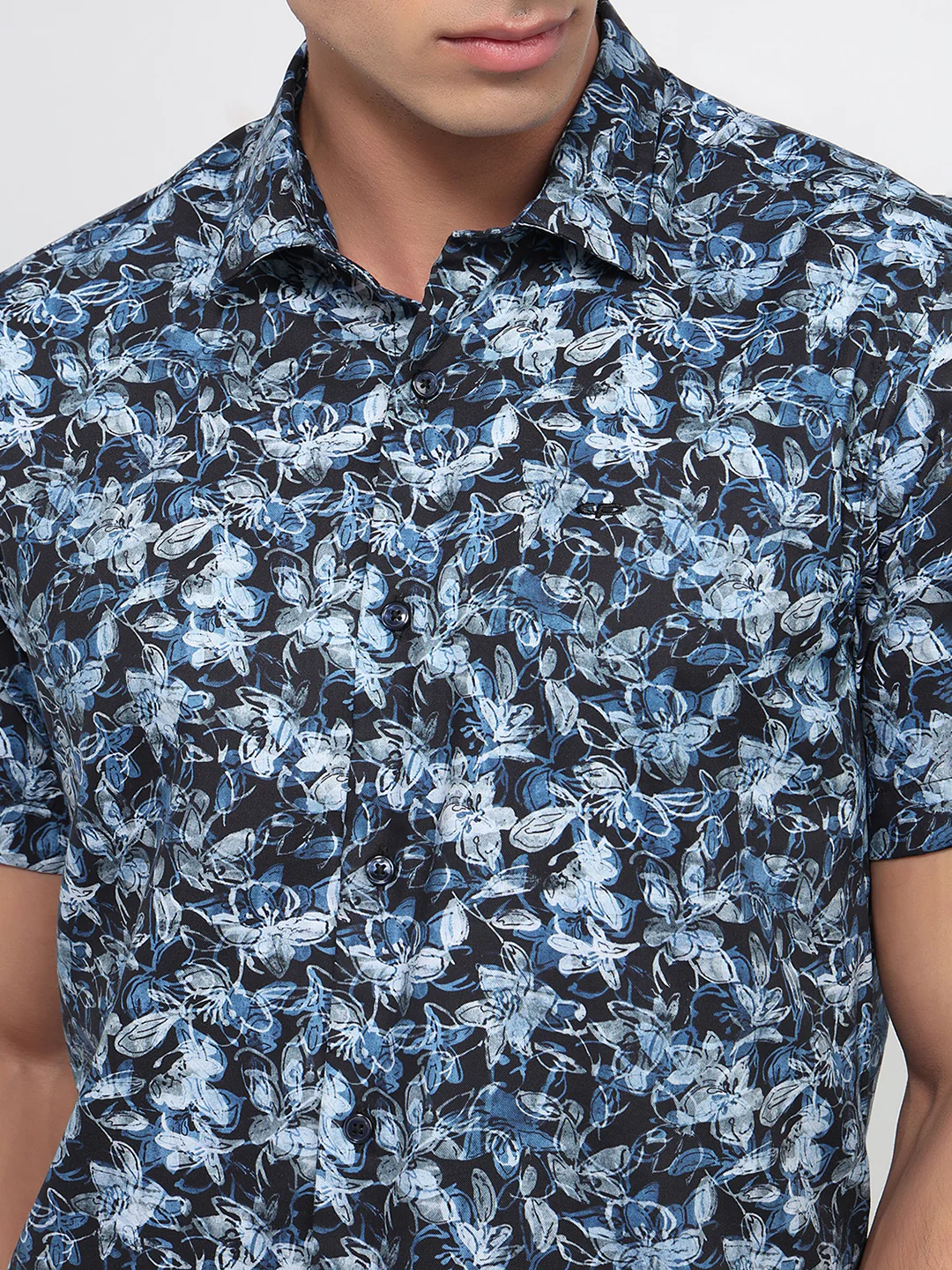 Colorplus Men Regular Fit Print Pattern Cotton Blend Half Sleeve Casual Shirt - Image 6