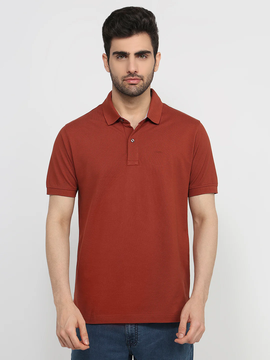 Colorplus Men Regular Fit Solid Pattern Pure Cotton Half Sleeve T-Shirt