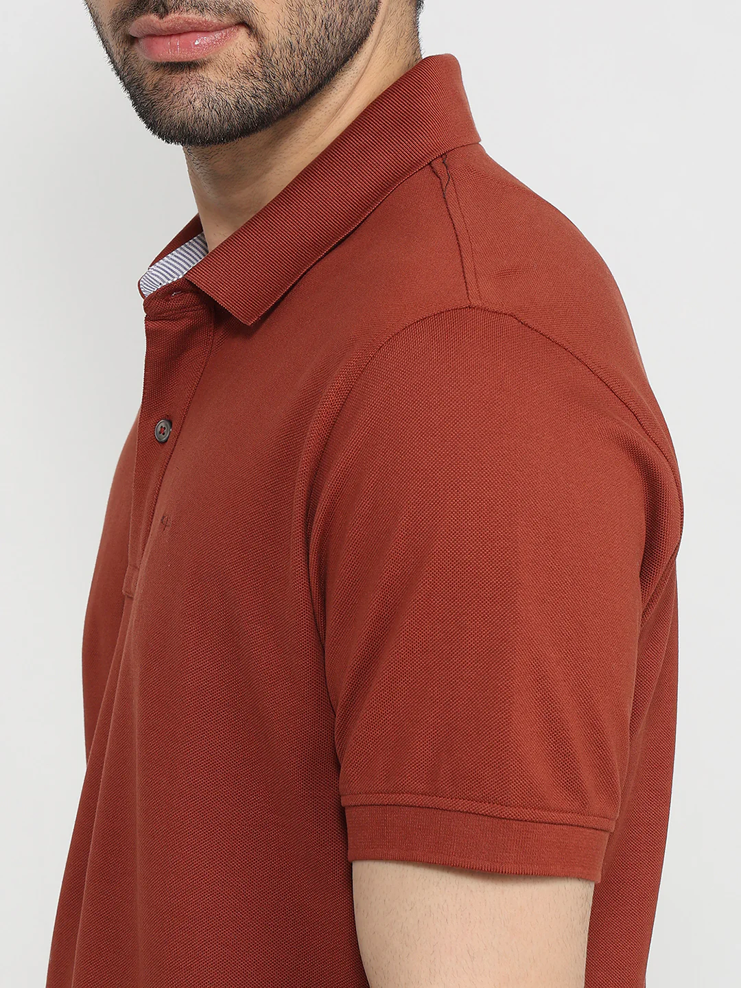 Colorplus Men Regular Fit Solid Pattern Pure Cotton Half Sleeve T-Shirt - Image 6