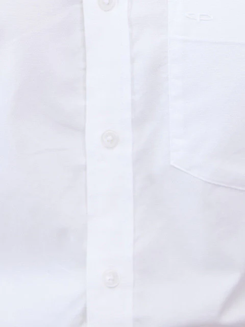 Colorplus Men White Regular Fit Plain Casual Shirt - Image 6
