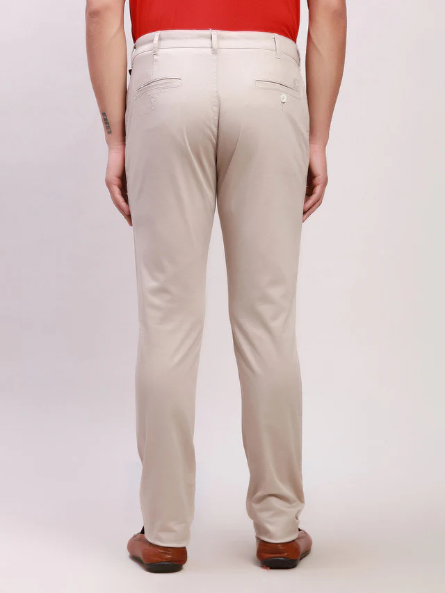 Colorplus Fawn Solid Piece Dyed Nuvo Fit Cotton Blend Trouser - Image 4