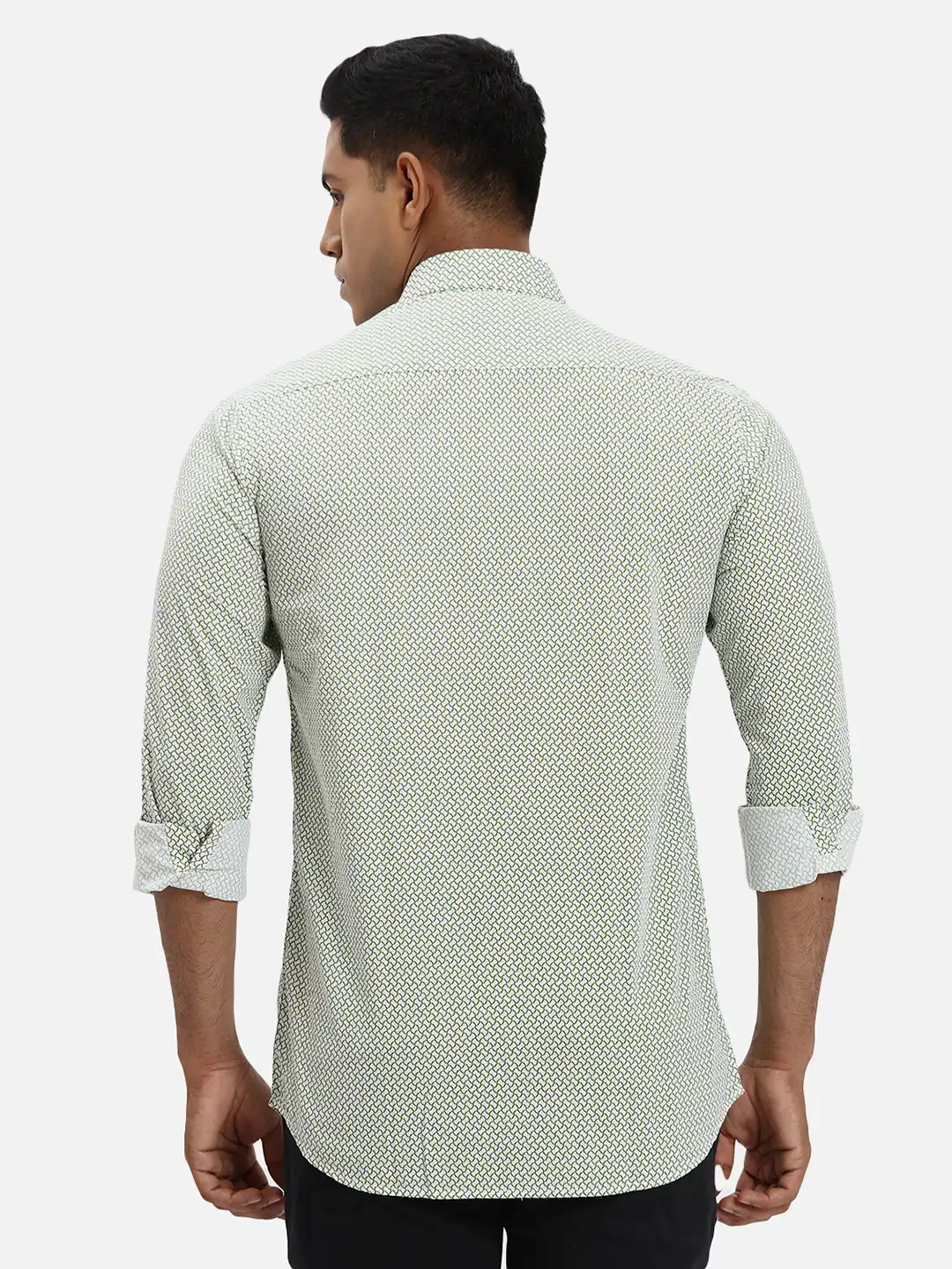 Colorplus Men Green Regular Fit Printed Casual Shirt - Image 4