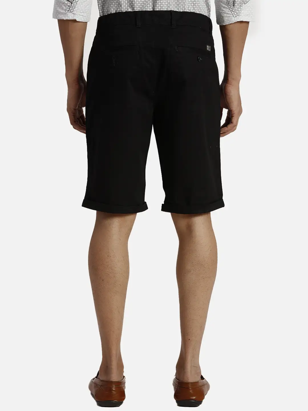 Colorplus Regular Fit Solid Black Short - Image 4