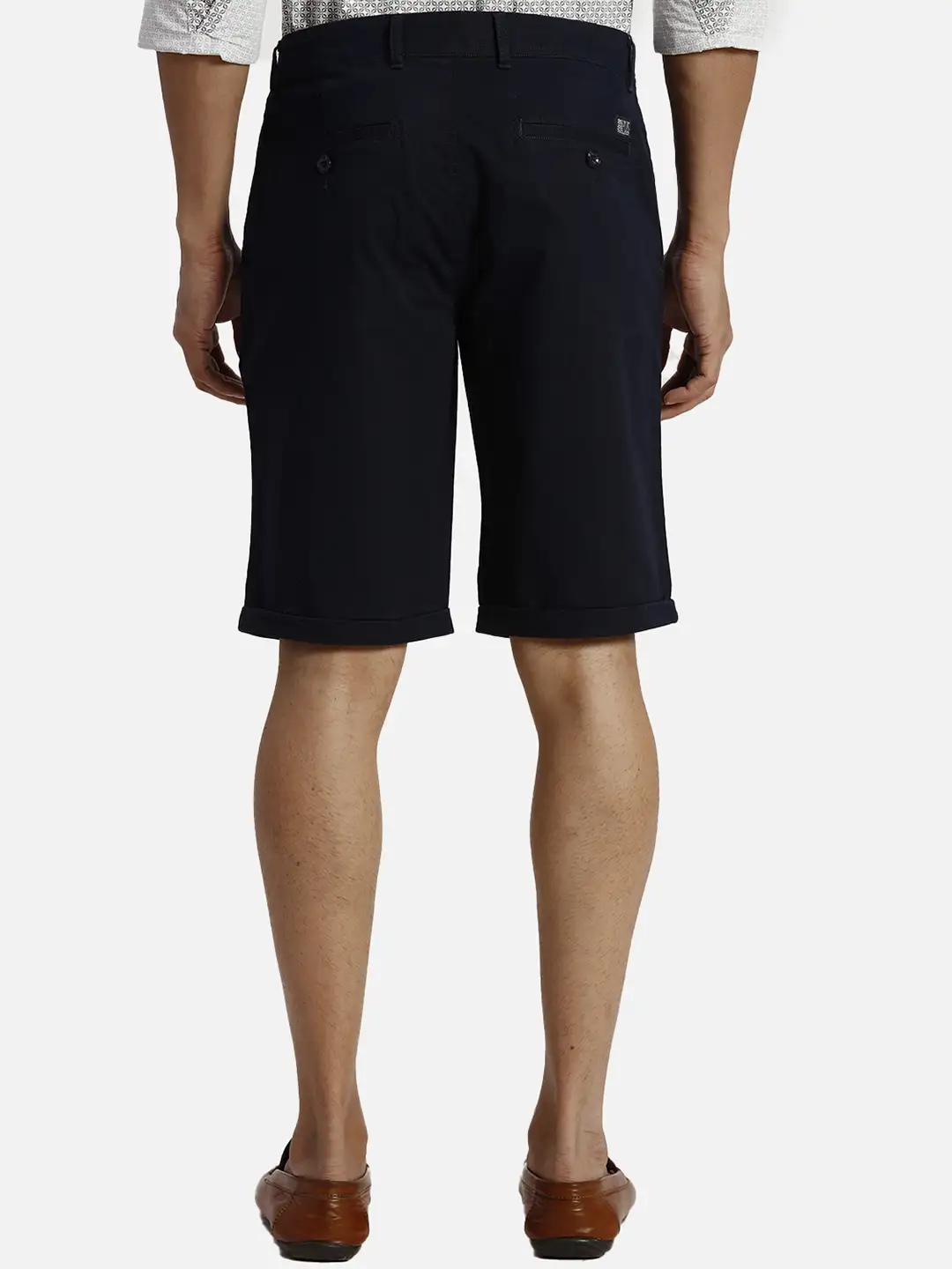 Colorplus Regular Fit Solid Dark Blue Short - Image 4