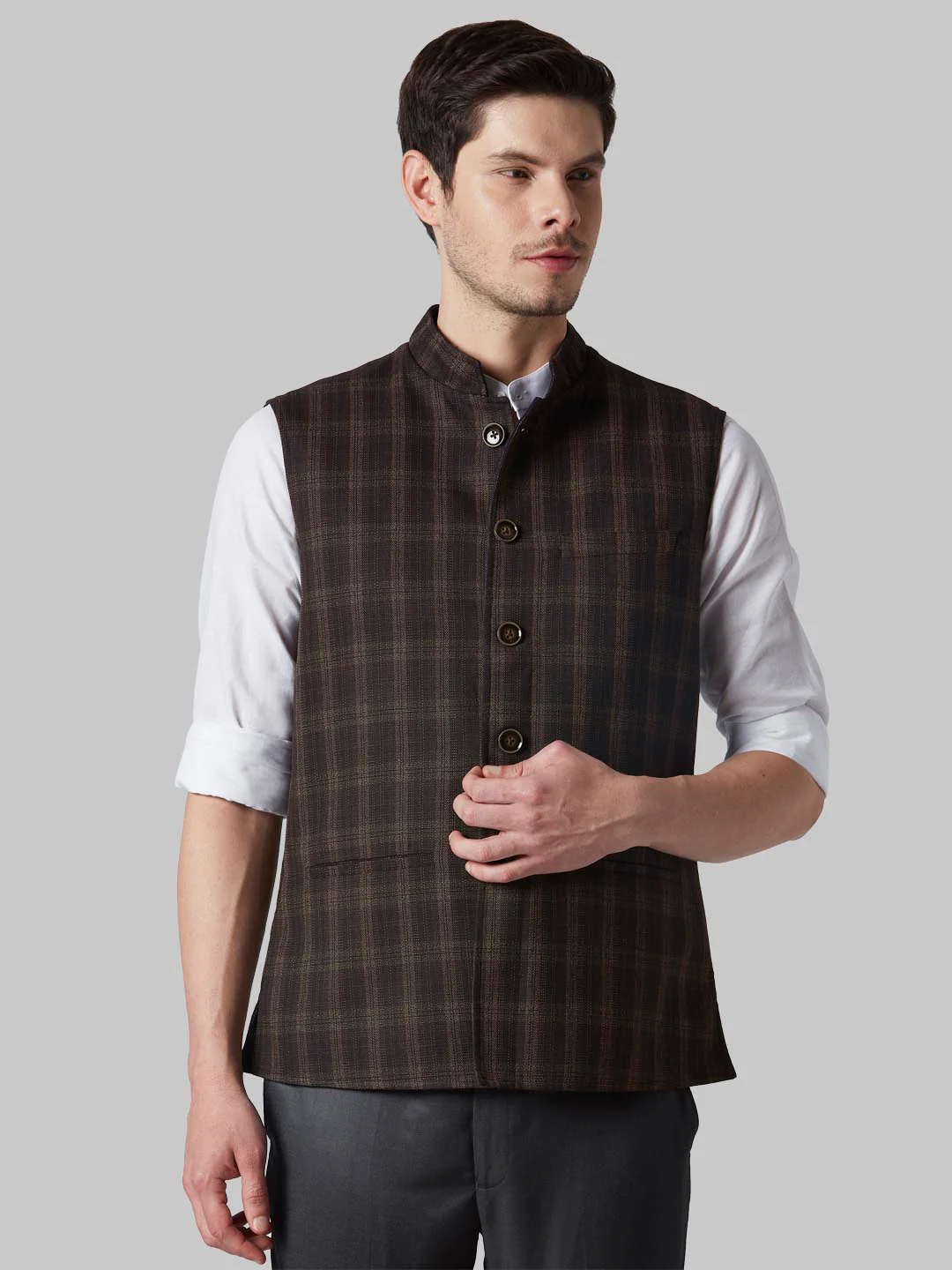 Dark Brown Waistcoat