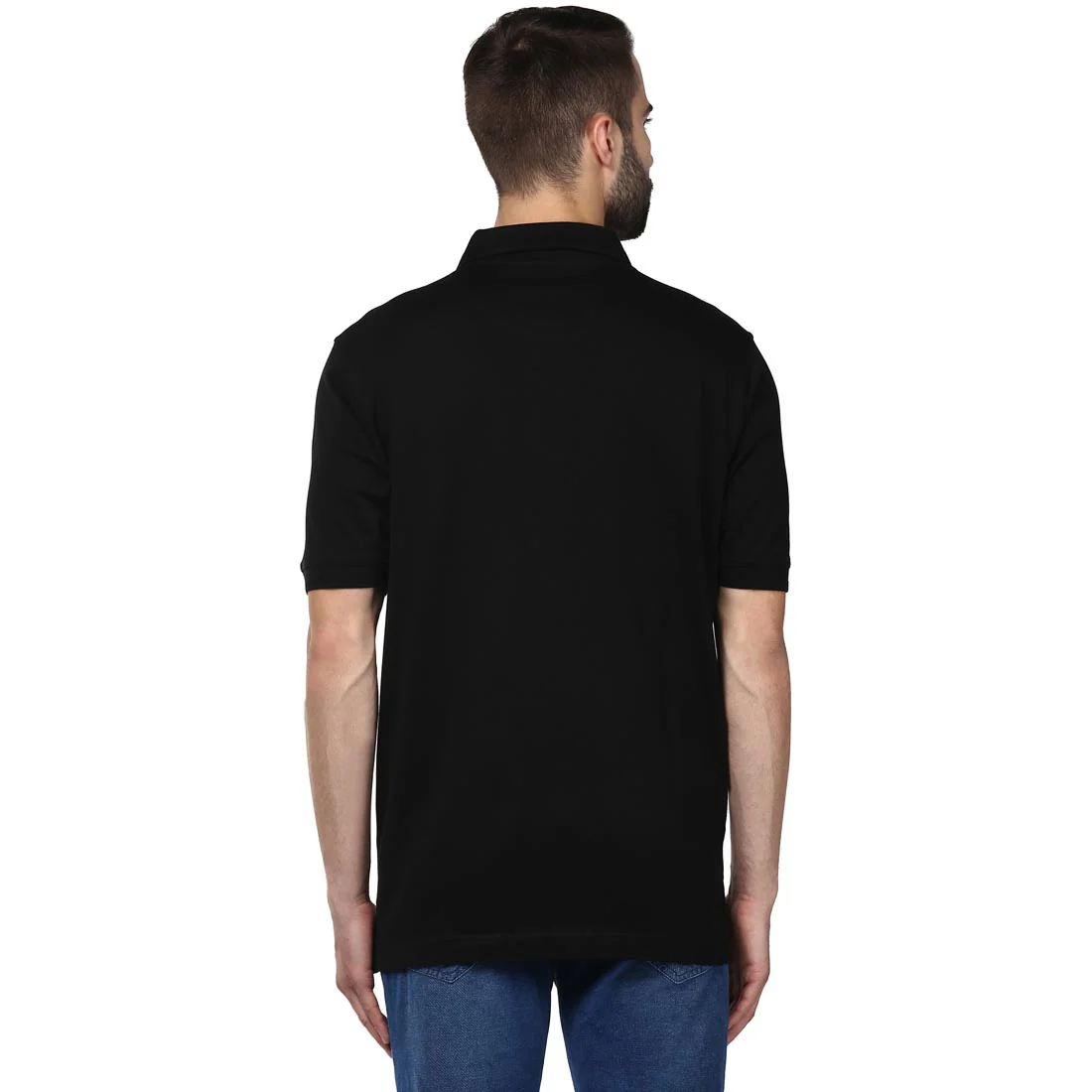 Men Black Classic Fit Solid Cotton Full Sleeve Shirts - Image 4