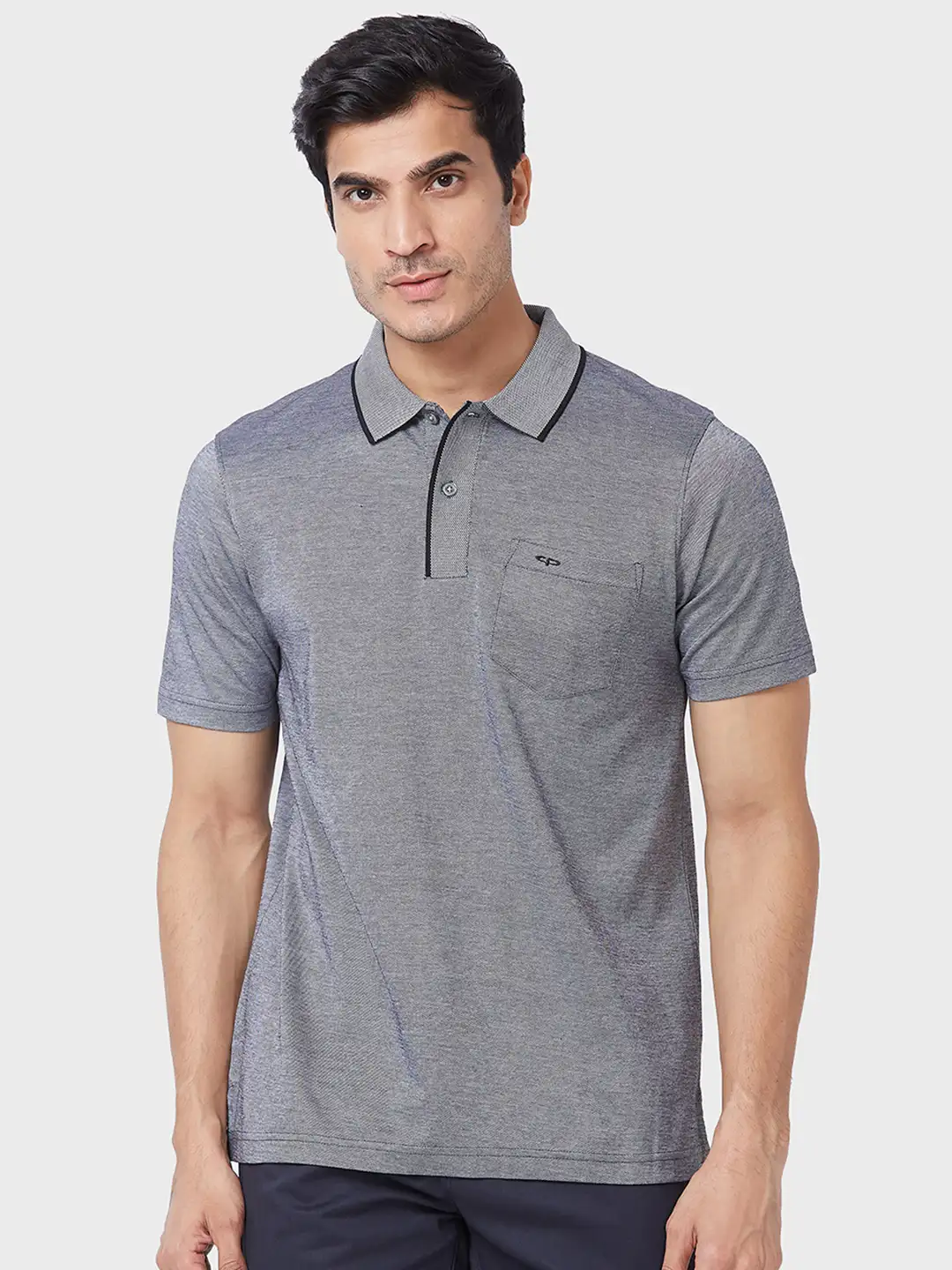 Men Black Classic Fit Solid Cotton Half Sleeve T-Shirt