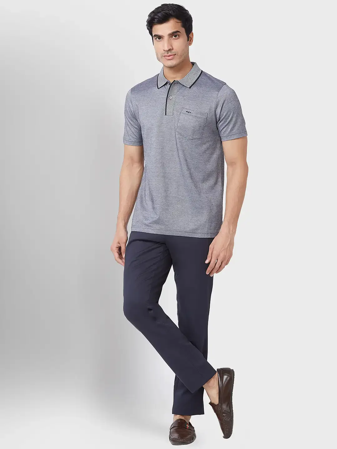 Men Black Classic Fit Solid Cotton Half Sleeve T-Shirt - Image 5