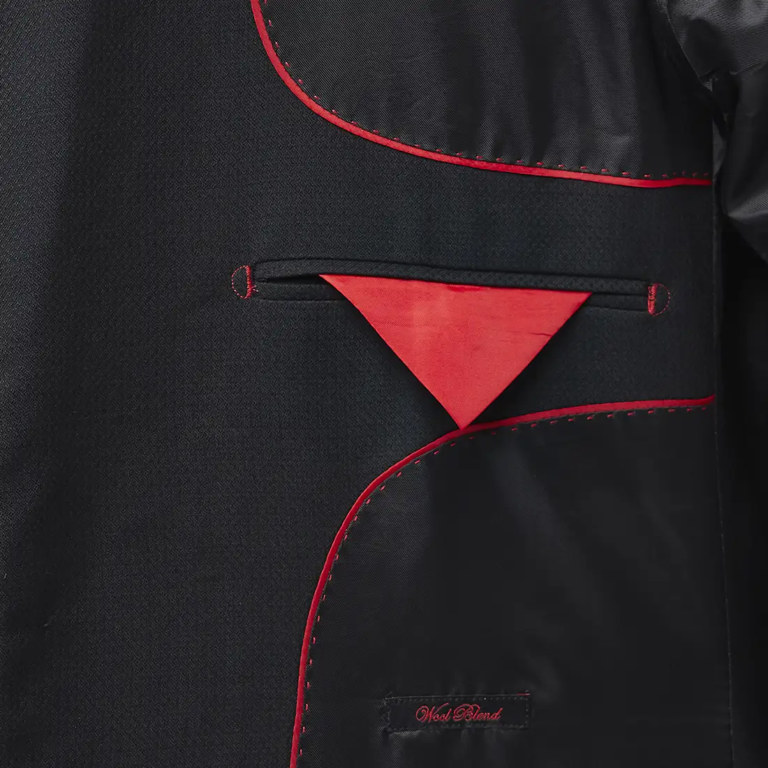 Men Black Contemporary Fit Polyester Blend Jackets - Image 8