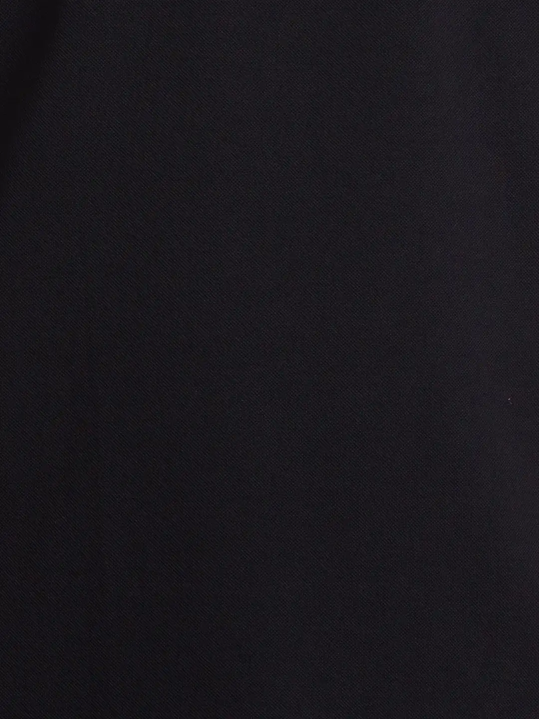 Men Black Contemporary Fit Solid Cotton Round Neck Collar Polo T-Shirt - Image 5