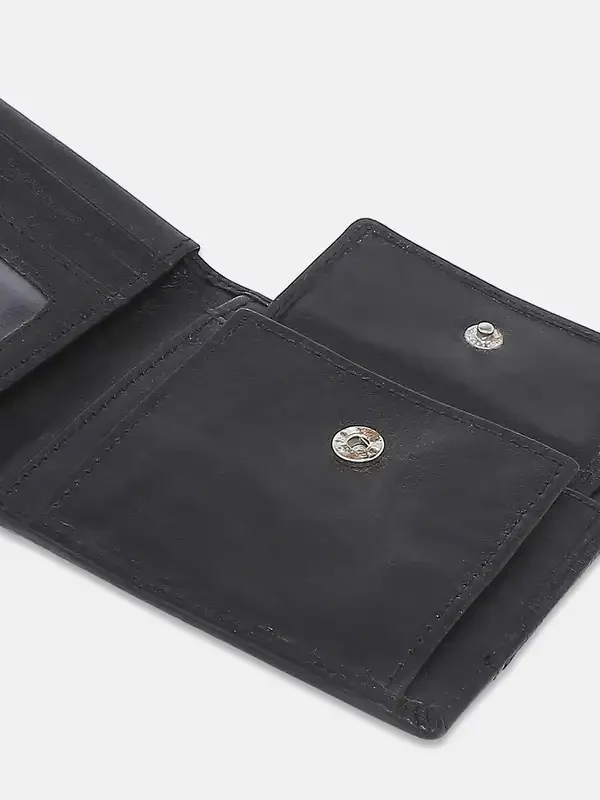 Men Black Leather Wallet - Image 5