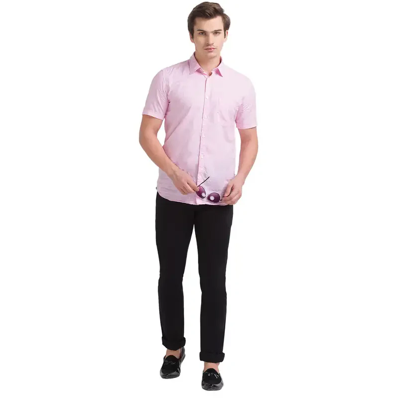 Men Black Lrt Fit Solid Cotton Blend Trouser - Image 5