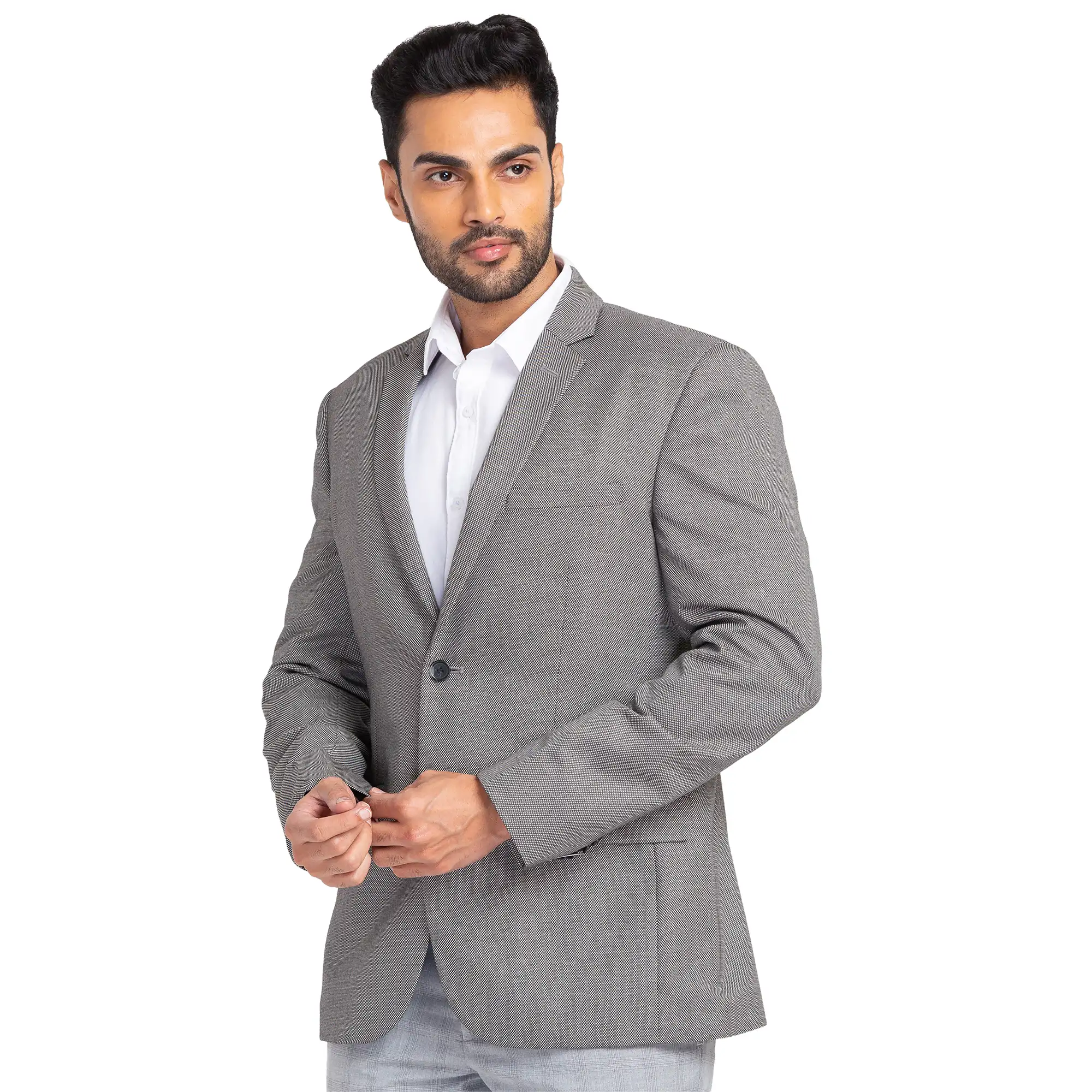 Men Black Regular Fit Polyester Blend Jackets - Image 3