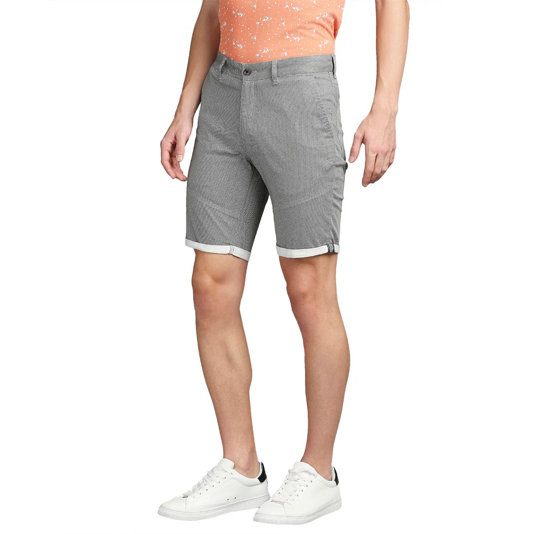 Men Black Resort Fit Solid Cotton Blend Shorts - Image 3