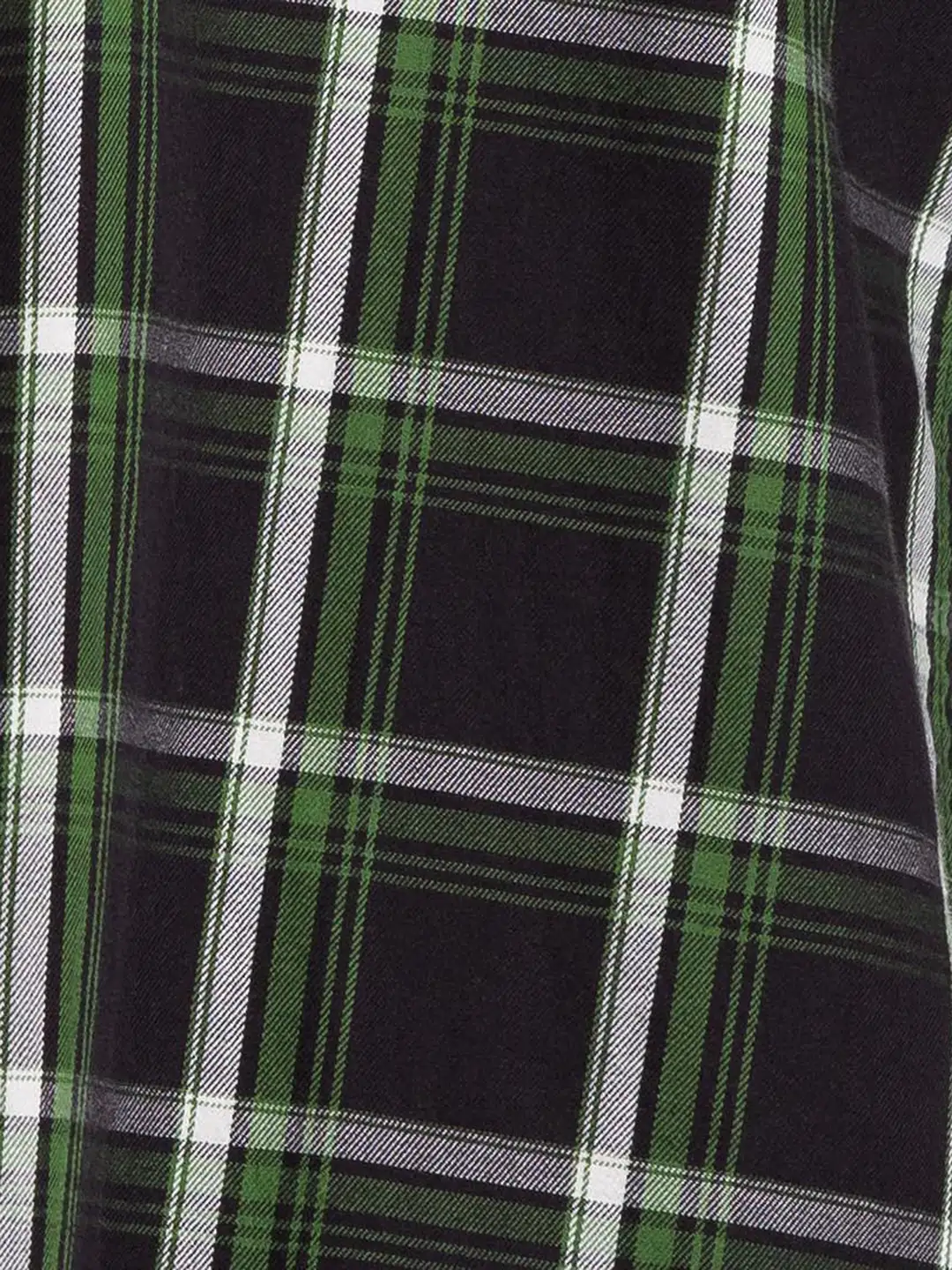 Men Black Slim Fit Checks Cotton Full Sleeve Shirts - Image 7