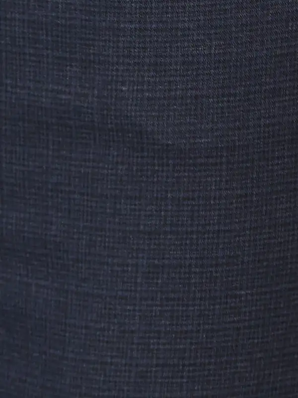Men Black Slim Fit Checks Polyester Blend Trouser - Image 7