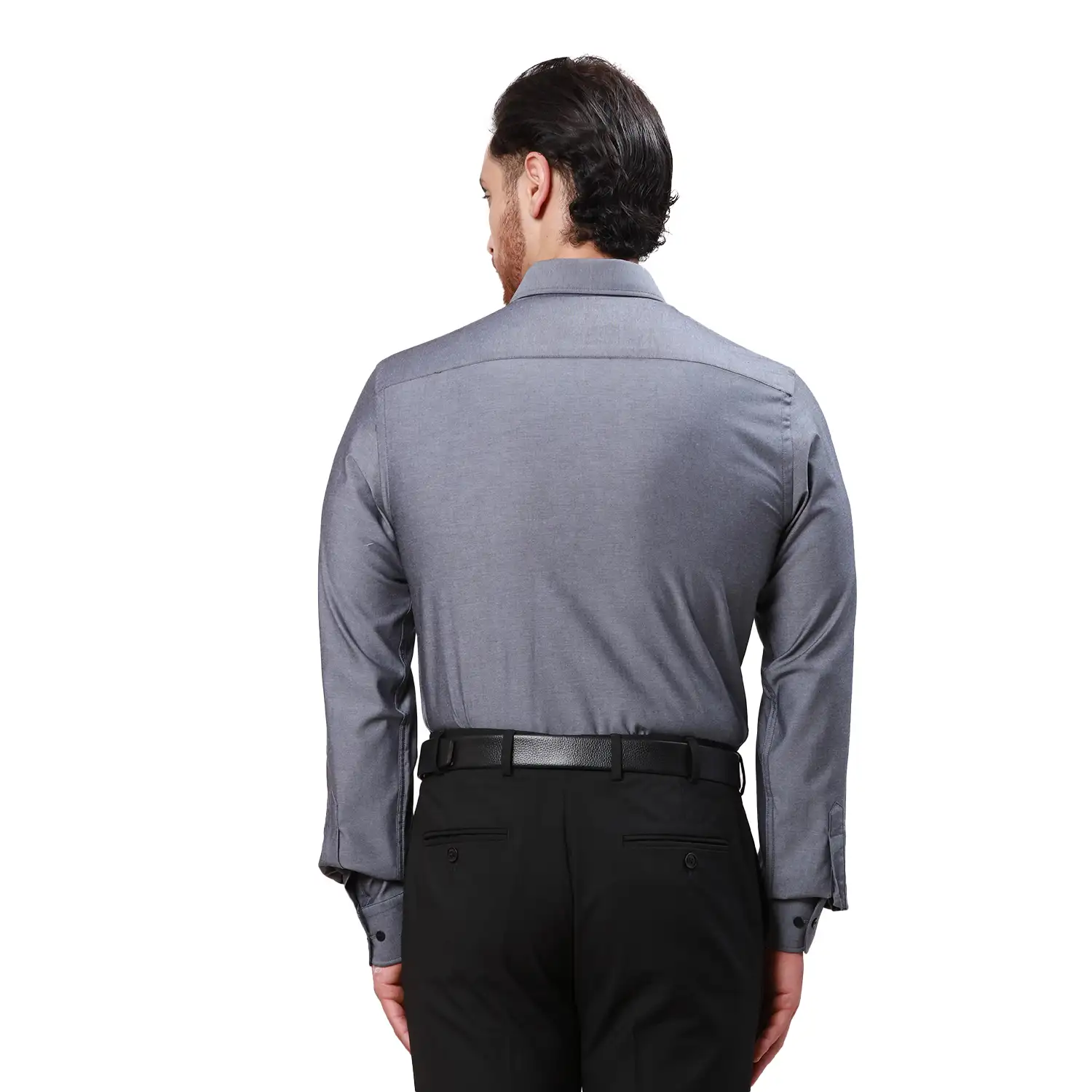 Park Avenue Men Black Slim Fit Twill Cotton Formal Shirt - Image 4