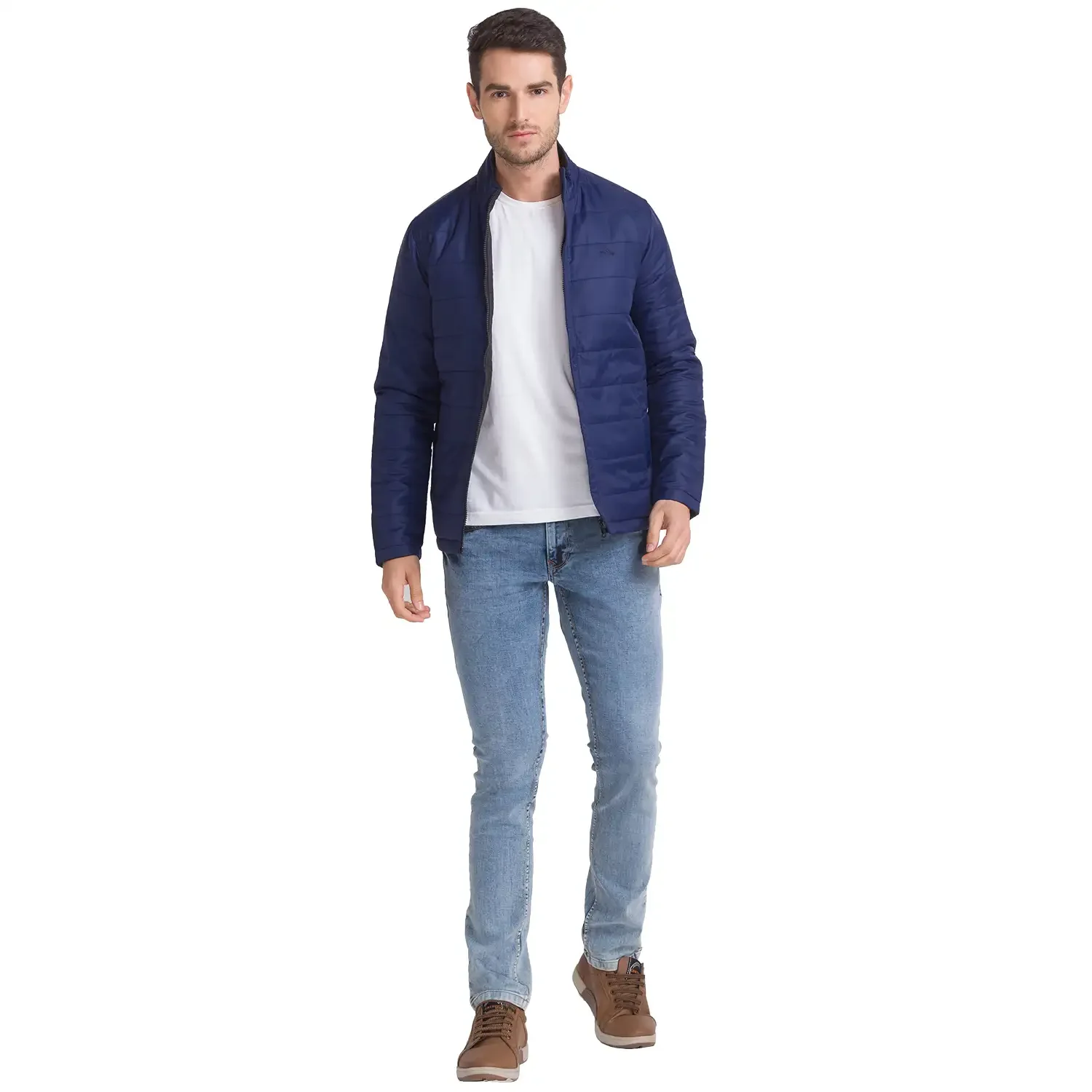 Men Black Solid Polyester Full Sleeve Jackets - Image 5