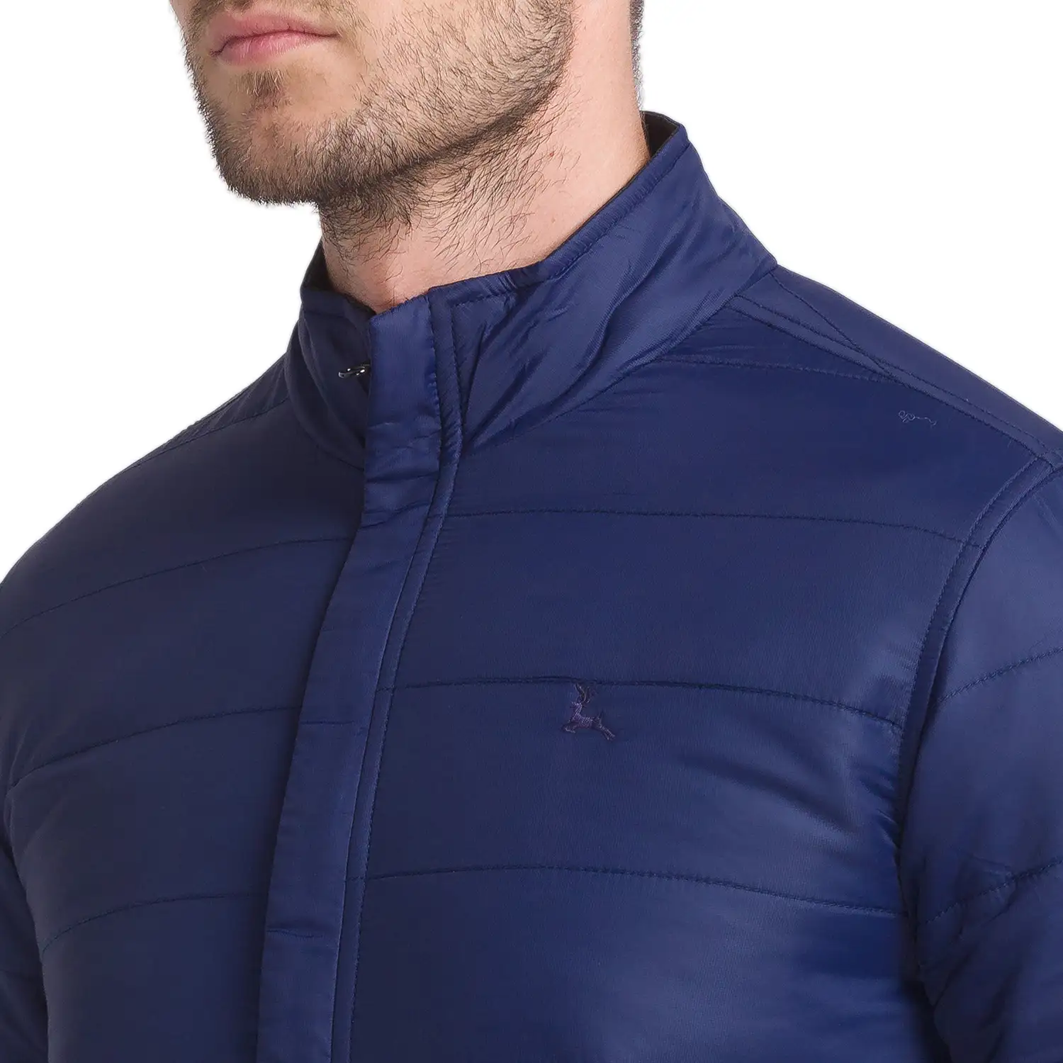 Men Black Solid Polyester Full Sleeve Jackets - Image 6