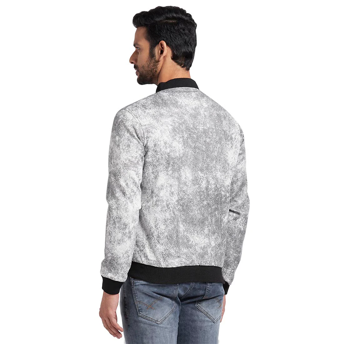 Men Black Solid Polyester Full Sleeve Jackets - Image 11