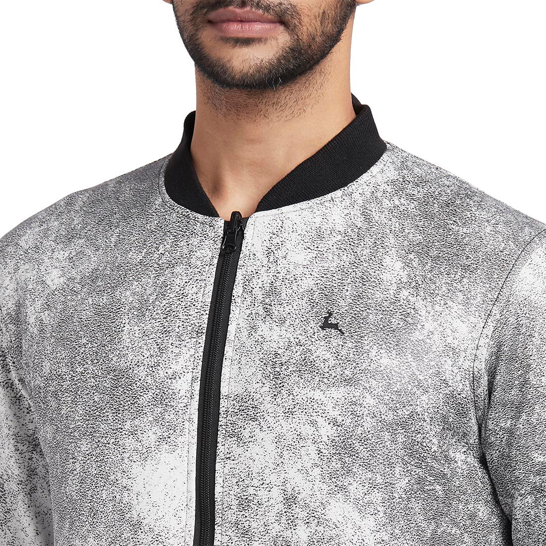 Men Black Solid Polyester Full Sleeve Jackets - Image 2