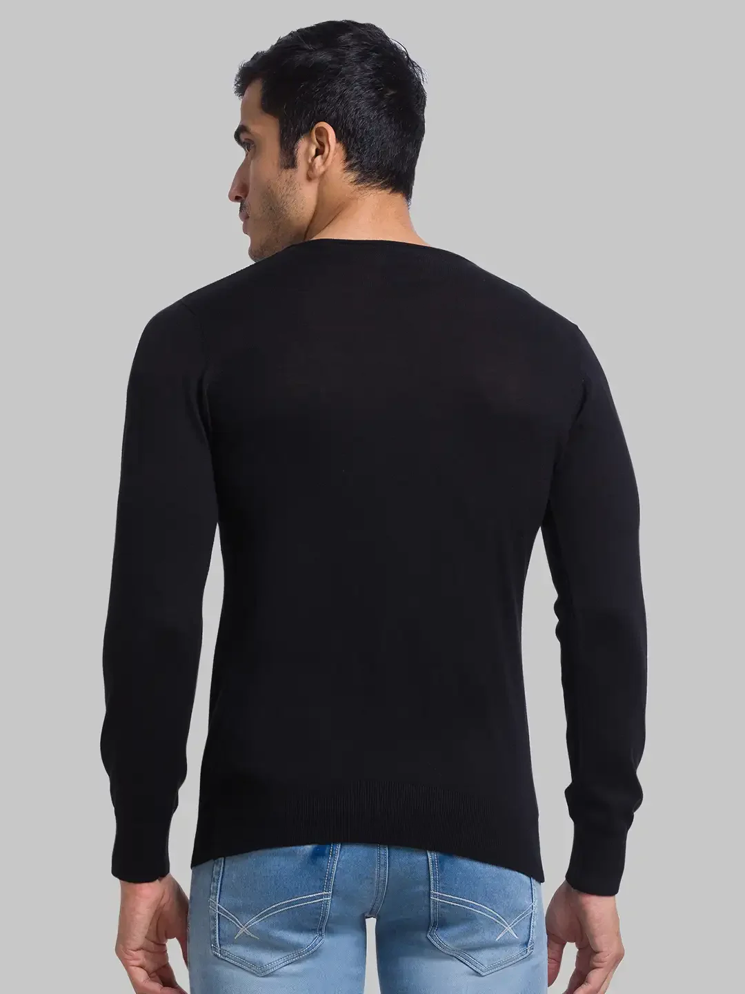 Parx Men Black Structure Sweater - Image 4