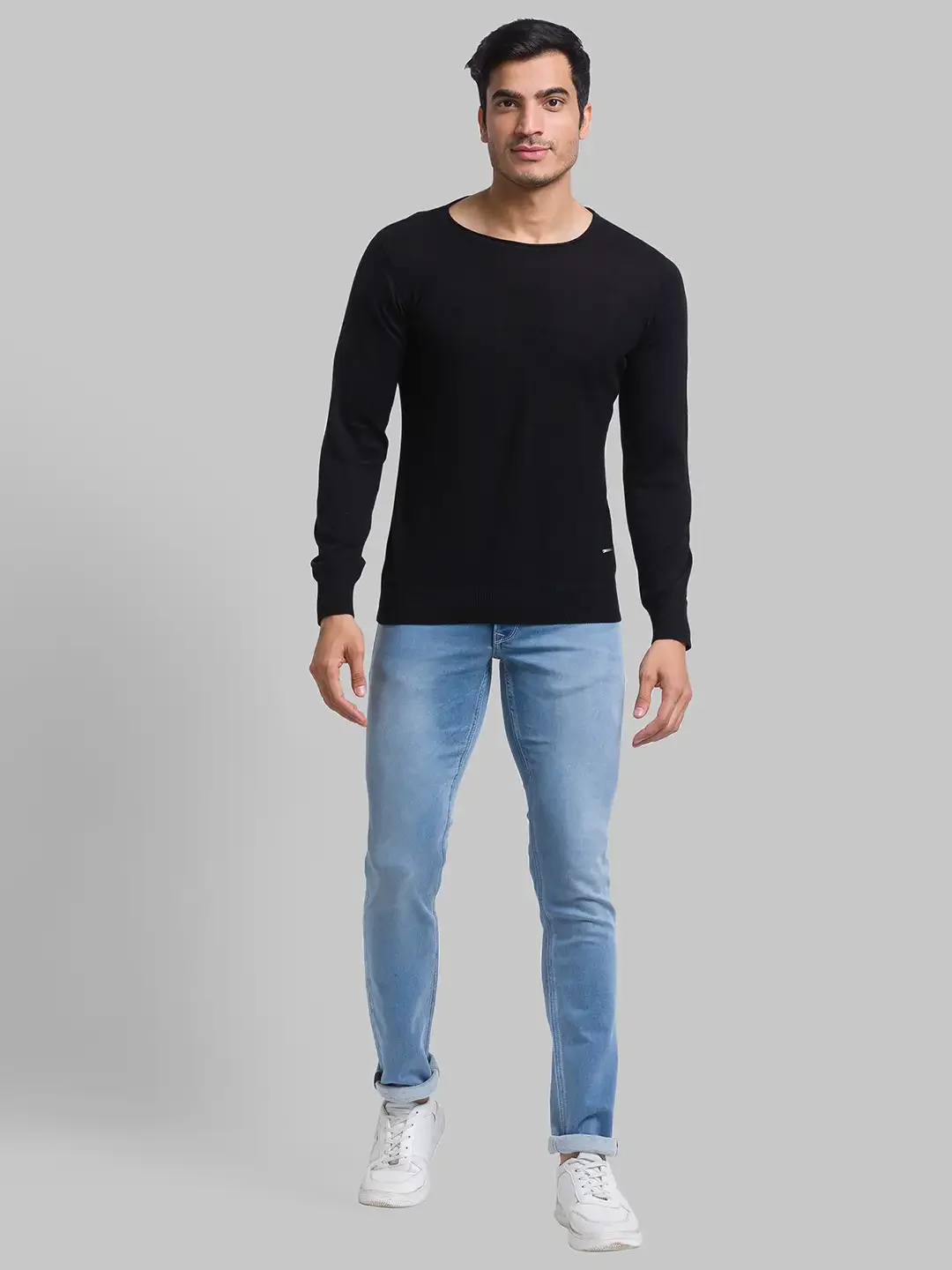 Parx Men Black Structure Sweater - Image 5