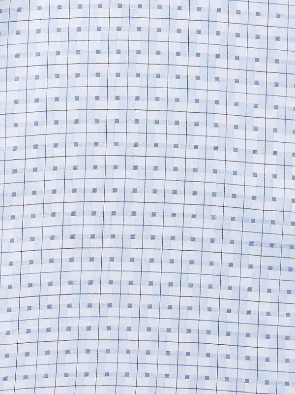 Men Blue Contemporary Fit Cotton Shirts - Image 7