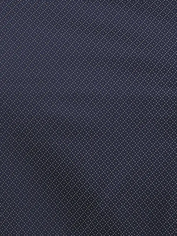 Men Blue Contemporary Fit Structure Cotton Full Sleeve Shirts - Image 7