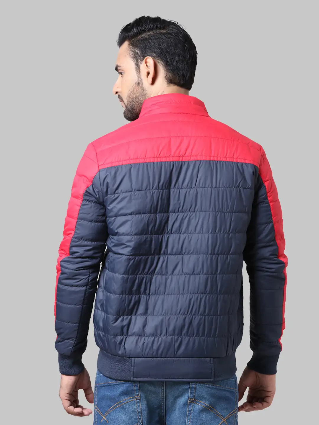 Men Blue Cut & Sew Polyester Full Sleeve Jackets - Image 4