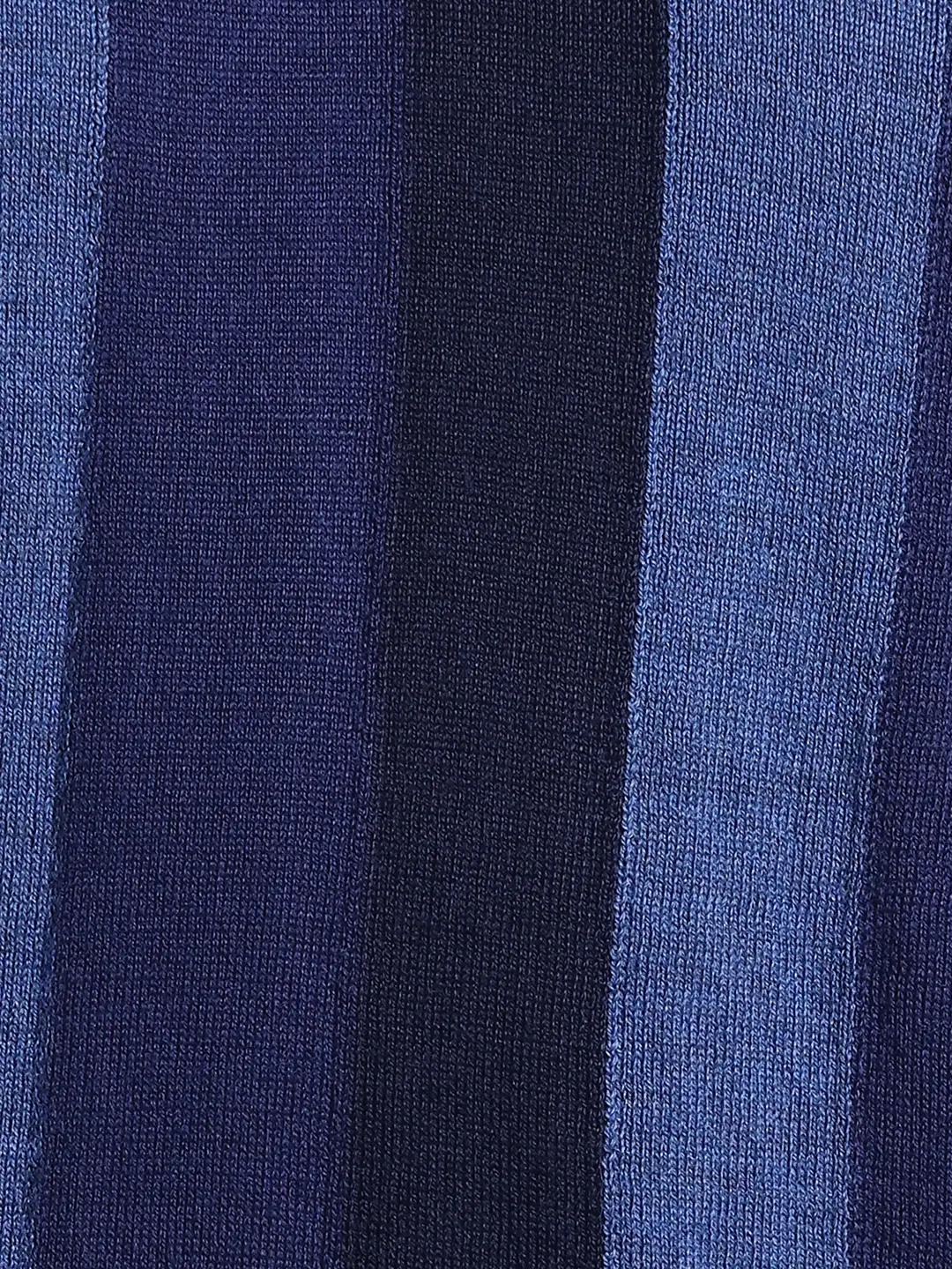 Men Blue Regular Fit Stripe Acrylic Blend Full Sleeve V Neck Collar Sweaters - Image 7