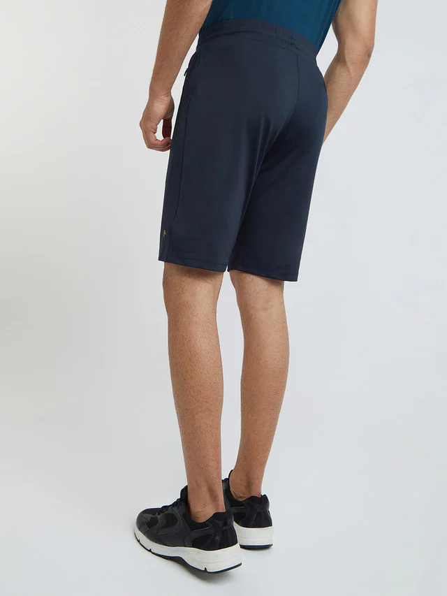Parx Men Blue Shorts Fit Solid Shorts - Image 4