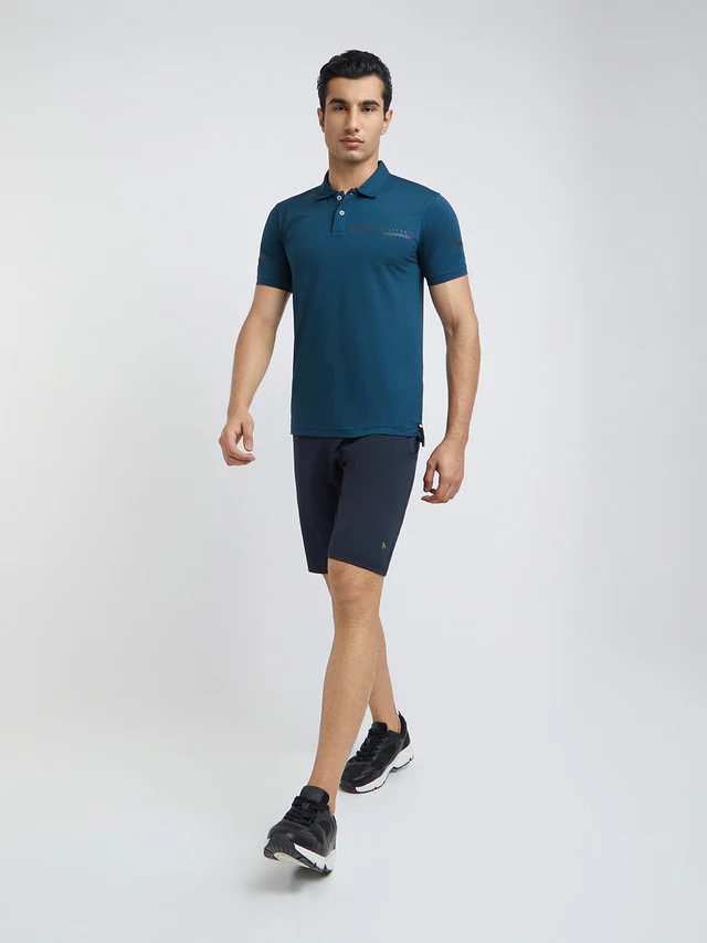 Parx Men Blue Shorts Fit Solid Shorts - Image 5