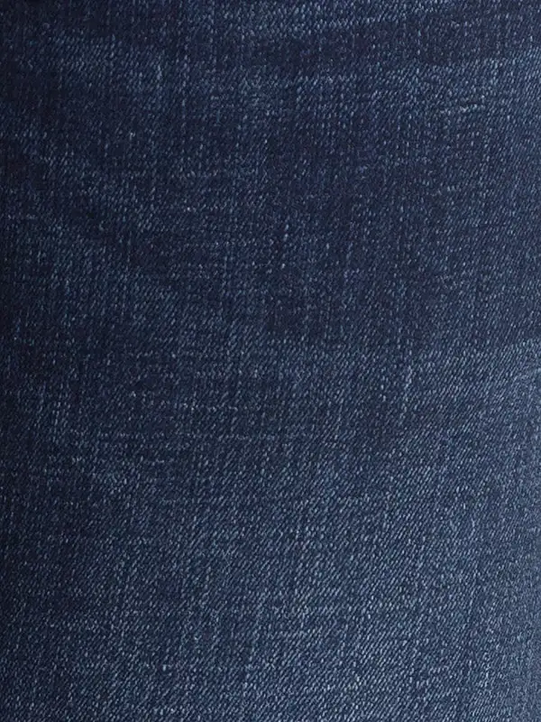 Men Blue Skinny Cropped Fit Jacquard Cotton Blend Jeans - Image 7