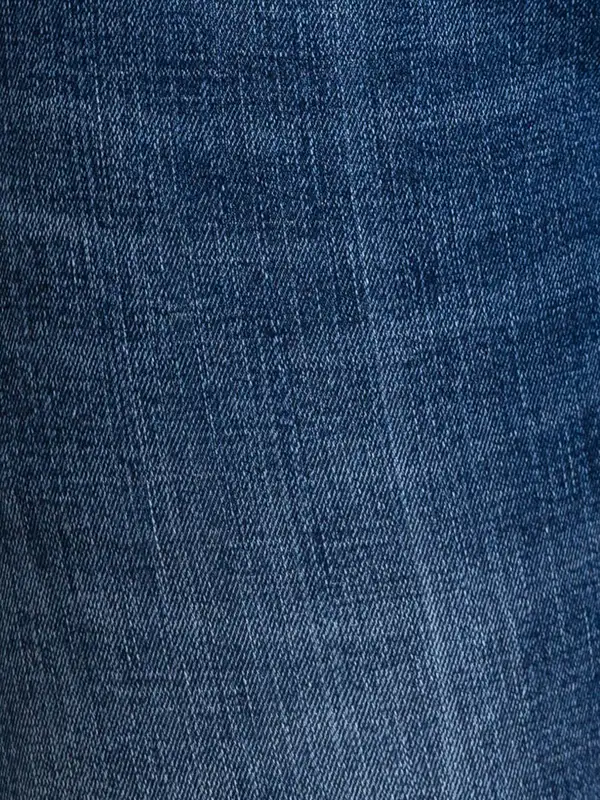 Men Blue Skinny Cropped Fit Jacquard Cotton Blend Jeans - Image 7