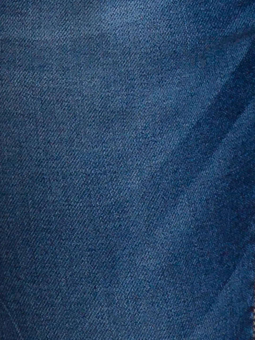 Men Blue Skinny Cropped Fit Knitted Cotton Blend Jeans - Image 7