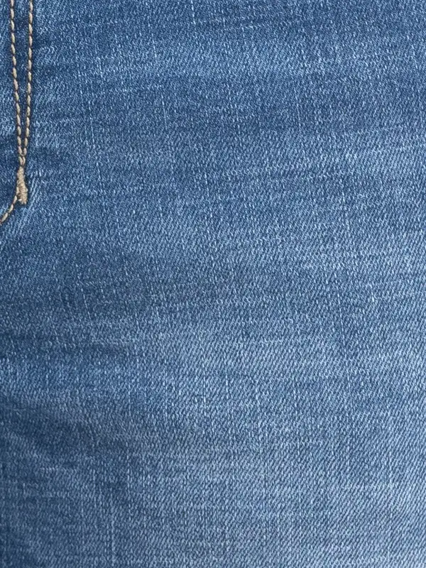 Men Blue Skinny Cropped Fit Twill Cotton Blend Jeans - Image 7