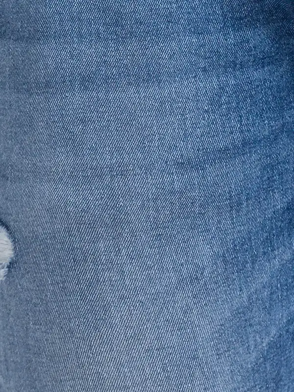 Men Blue Skinny Cropped Fit Twill Cotton Blend Jeans - Image 7
