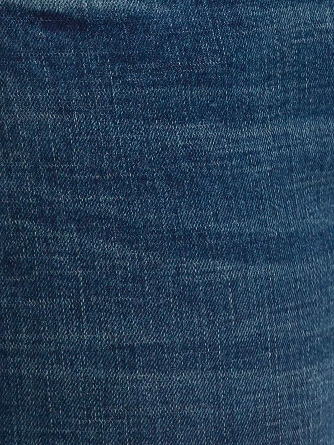 Men Blue Skinny Cropped Fit Twill Cotton Blend Jeans - Image 6