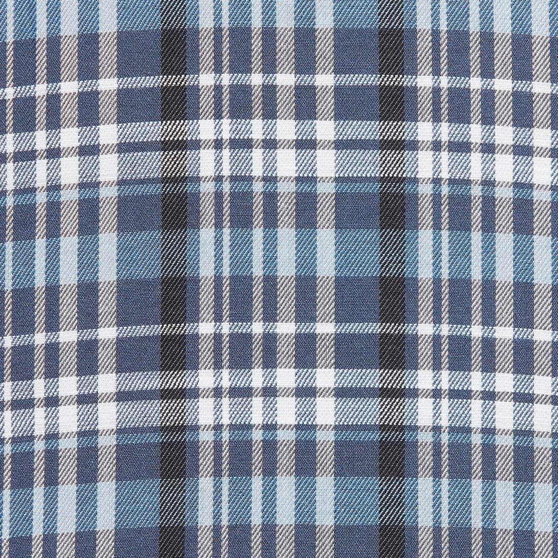 Men Blue Slim Fit Checks Cotton Full Sleeve Shirts - Image 7