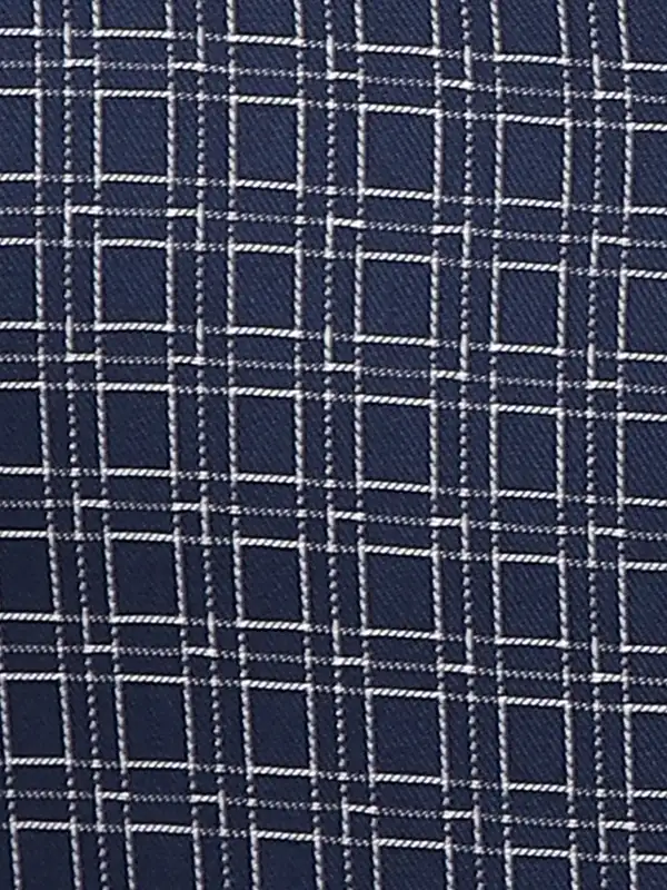Raymond Men Blue Slim Fit Checks Formal Shirt - Image 8